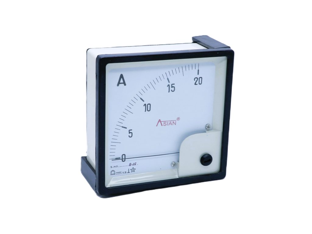Analog DC Ammeter, 72x72 (0-20A)