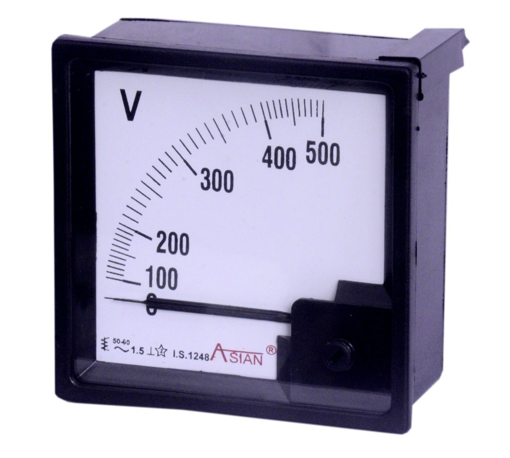 Analog AC Voltmeter, 96x96 (500V) - Asianelectricalgroup.com