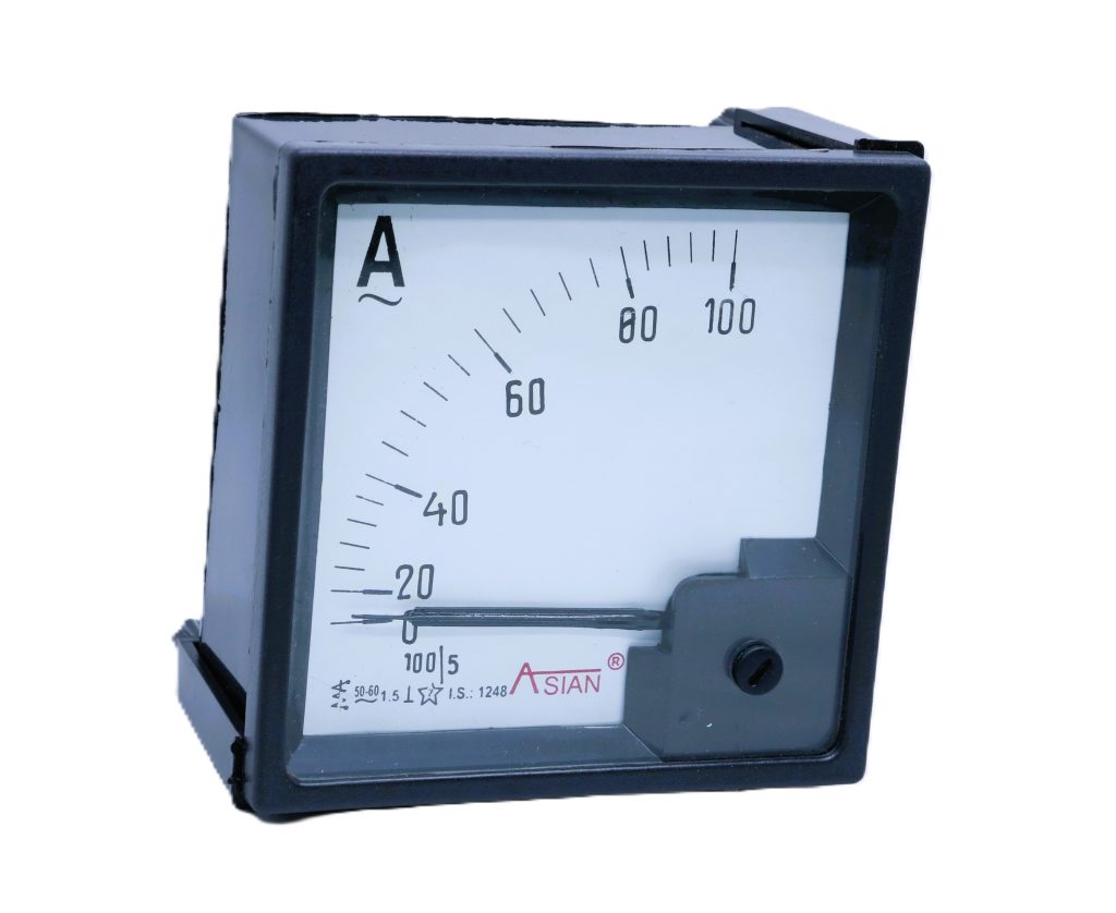 CTR Type AC Ammeter, 96x96 (0-100A)