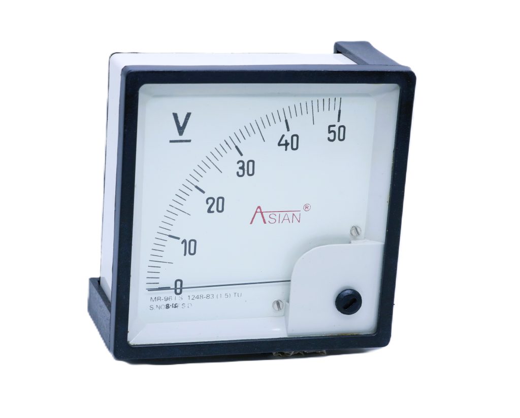 Analog DC Voltmeter, 96x96 (0-50V)