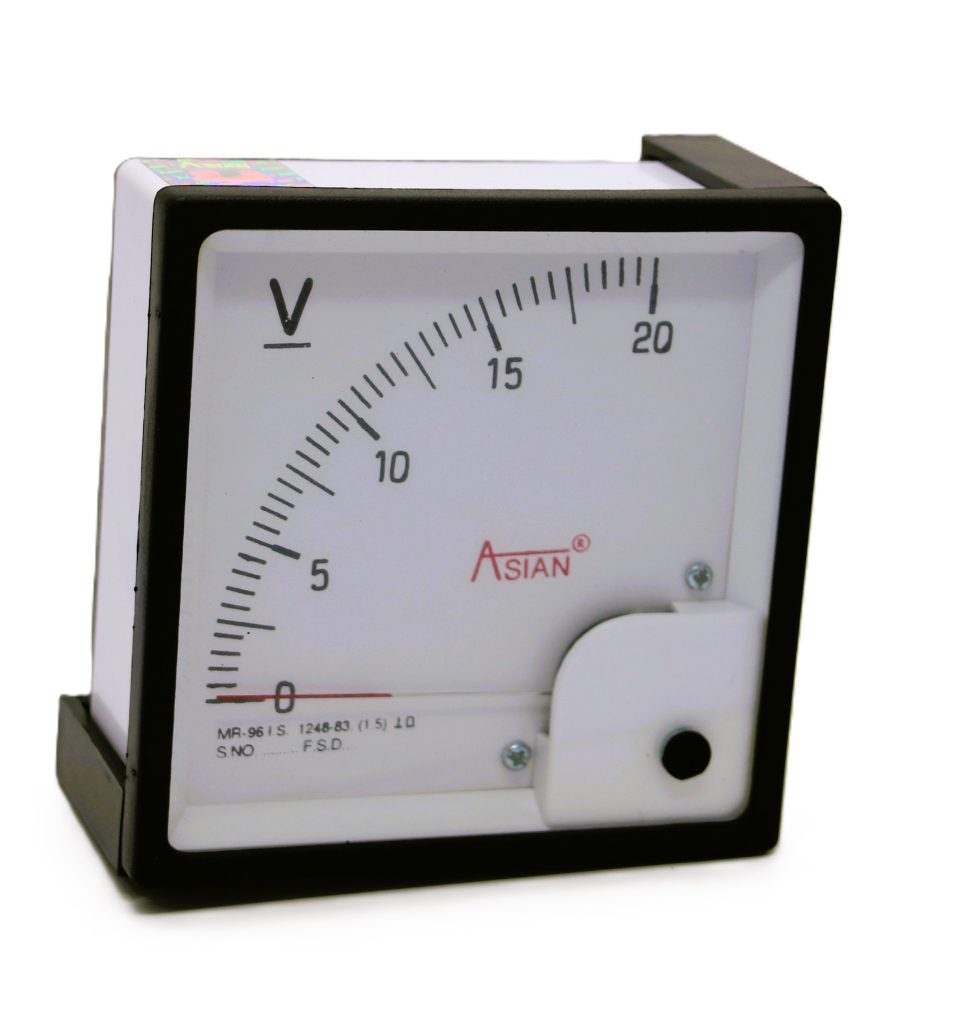Analog DC Voltmeter, 96x96 (0-20V)